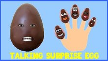 Talking Surprise Egg Sings Finger Family Song Kinder Surprise Nursery Rhymes Best Kid Games