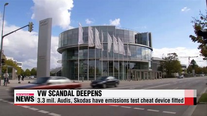 VW scandal: 3.3 mil. Audis, Skodas have emissions test cheat device fitted