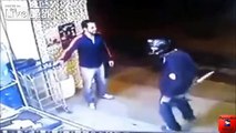 2 robbers with machetes getting some karma.