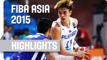 Philippines v India - Group E - Game Highlights - 2015 FIBA Asia Championship