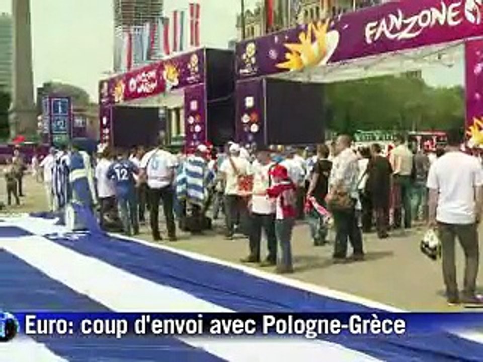 Euro: Varsovie lance la fête, un peu gâchée à Cracovie et par les Grecs
