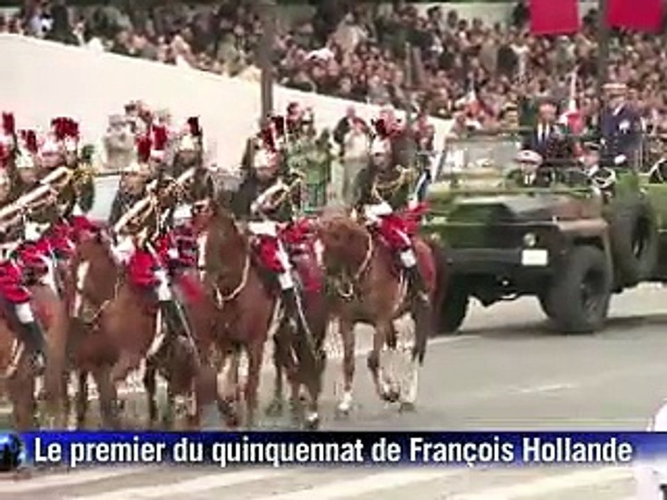 14 Juillet: Hollande a présidé son premier défilé puis s'adresser aux Français