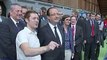Hollande vient soutenir les sportifs de l'Insep sélectionnés aux JO