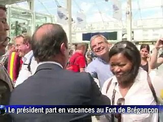 Hollande arrivé à la gare de Hyères avant de rejoindre Brégançon