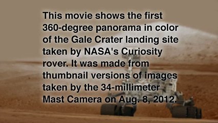 Robot Curiosity : le premier panorama de Mars à 360°