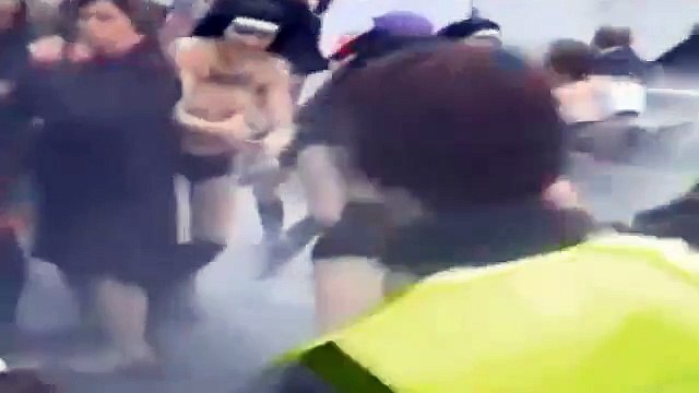 Manifestion anti-mariage gay et femen brutalisées