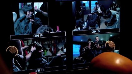 Un fantôme apparaît dans le miroir d'un salon de coiffure