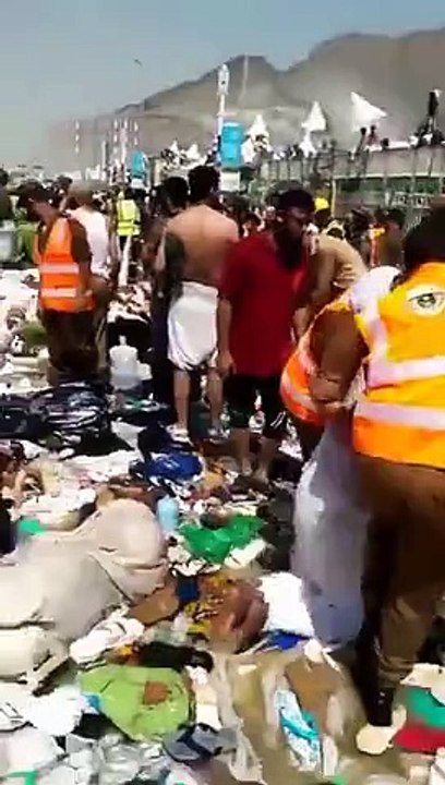 HAJJ Mina Stampede EXCLUSIVE Video #54 Makkah Saudi Arabia 2015