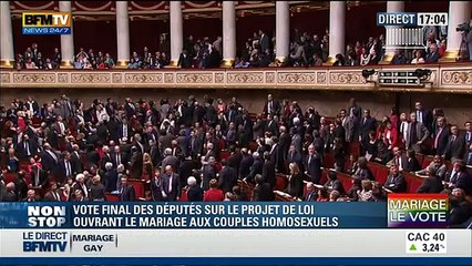 Chahut à l'Assemblée nationale avant le vote du mariage gay