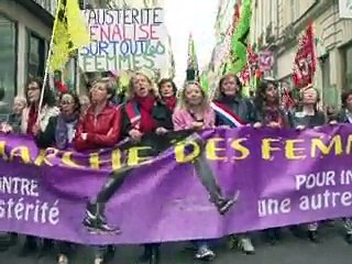 Plusieurs centaines de personnes à une "marche des femmes contre l'austérité"
