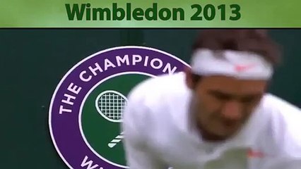 Très beau geste à la volley pour Rodger Federer