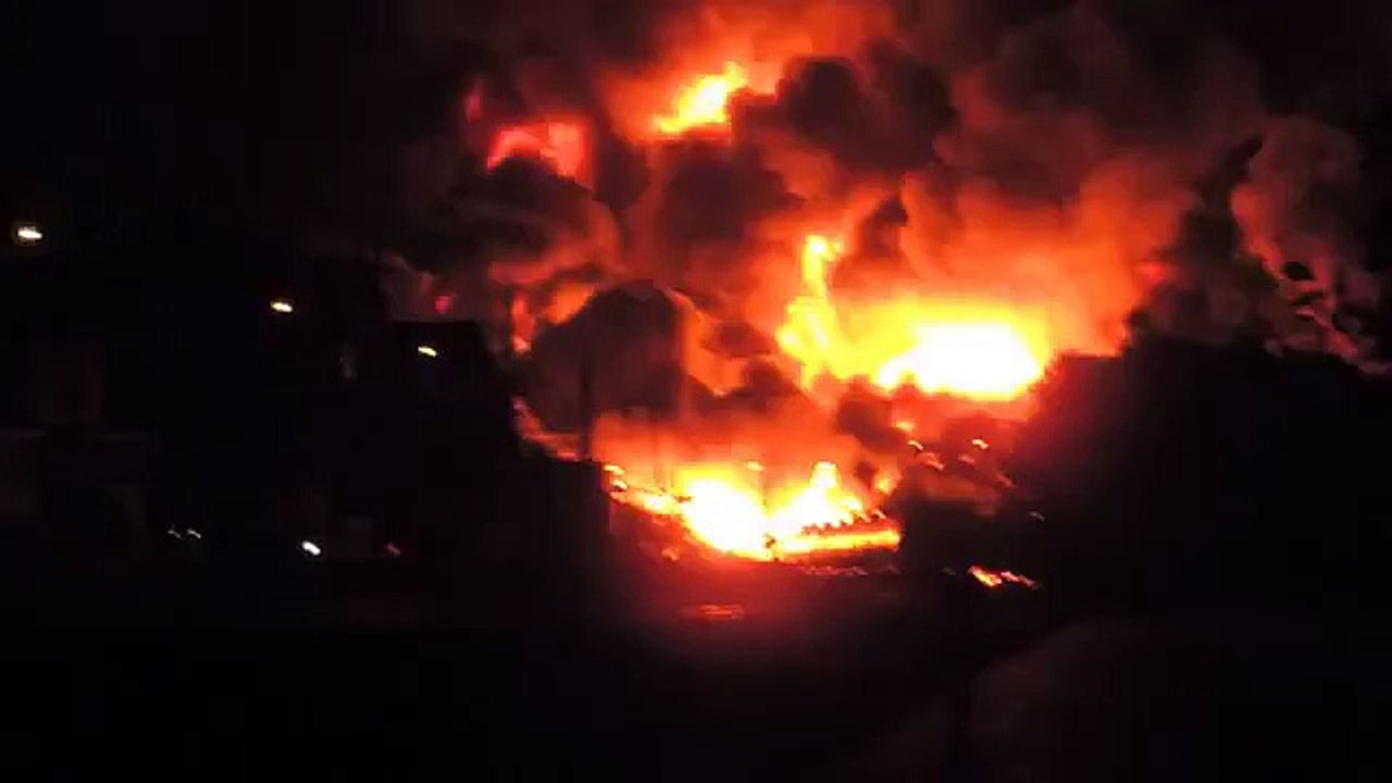 L'explosion du train dans le centre-ville de Lac-Mégantic au Canada
