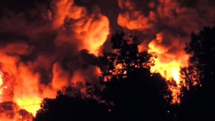 Un convoi de wagons-citernes explose au Canada