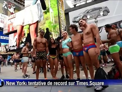 Rassemblement géant en sous-vêtements dans les rues de New York