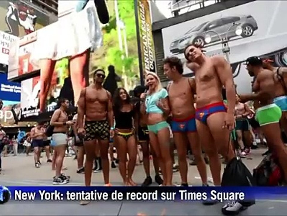 Rassemblement géant en sous-vêtements dans les rues de New York