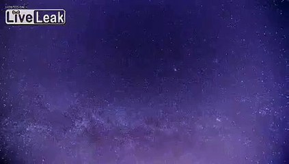 L'explosion d'une météorite en time-lapse