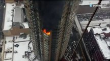 Incendie: une famille bloquée au 26ème étage