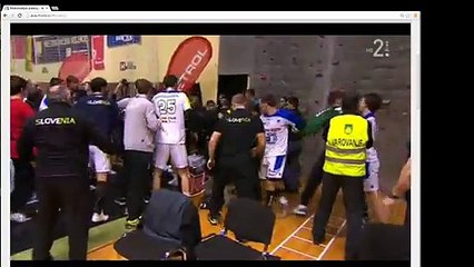 Bagarre générale lors d'un match de handball