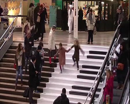 Du piano sur les marche à la gare Montparnasse !