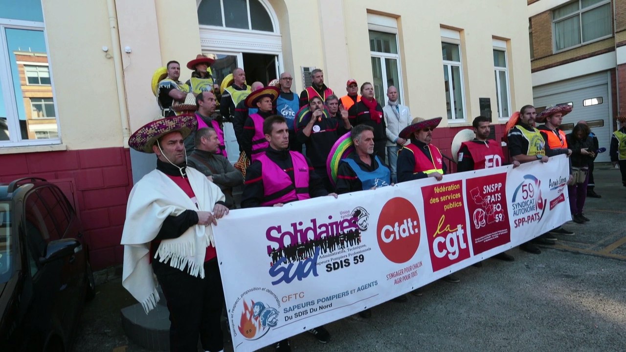 Lille : les pompiers manifestent