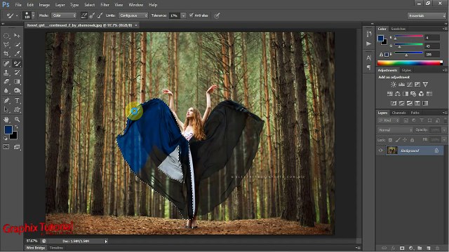 change the color of cloths/any subject in Adobe Photoshop CS6