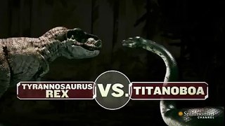 Titanoboa Monster Snake - Titanoboa Vs. T-Rex Animal Videos