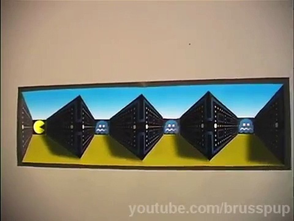 Incroyable Illusion Pacman affiche!