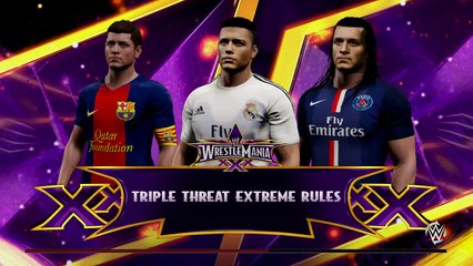 Cristiano Ronaldo se Pelea con Messi y Zlatan Ibrahimović - WWE 2K15