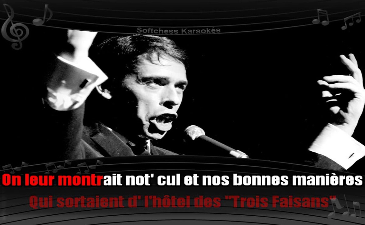 Karaoké Jacques Brel - Les bourgeois
