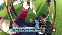 WDIV-TV Fall Color Tour from a Hot Air Balloon in Michigan