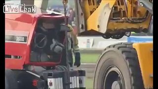 engine blows up, engine flys out of the tractor