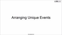 Arranging Unique Event