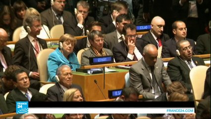 نيويورك: شاكيرا تغني في مقر الأمم المتحدة خلال استقبال البابا فرنسيس