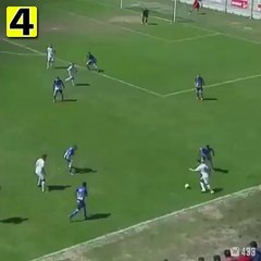 A fake rabona and 2 nutmegs