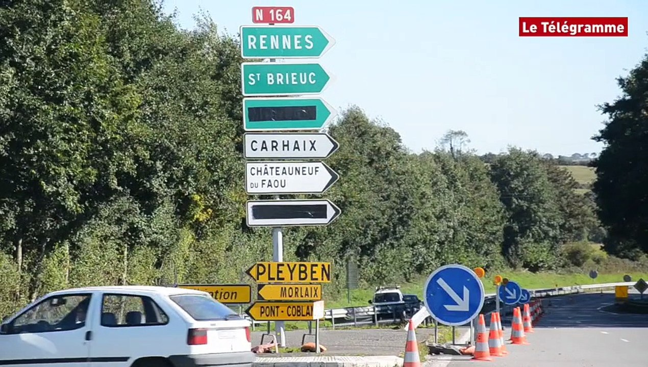 Châteaulin. Echangeur du Pouillot : les travaux ont commencé