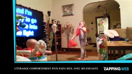 L’étrange comportement d’un papa heureux d’être seul avec ses enfants