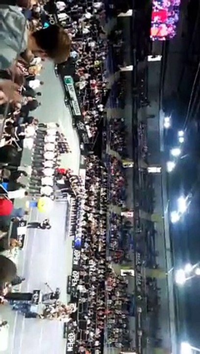 Remise du trophée à Jo-Wilfried Tsonga au Moselle open 2015.