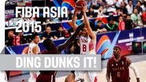 Ding Goes all the Way for the Dunk! - 2015 FIBA Asia Championship