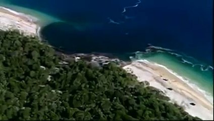 Aerial shot of Sinkhole Queensland Australia