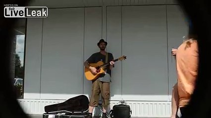 local Busker Sean Carroll