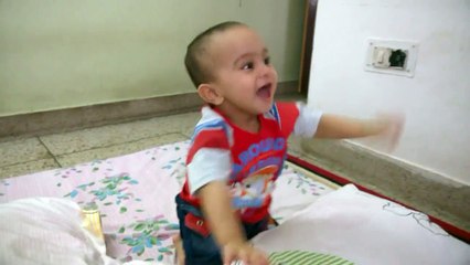 Cute Baby boy's hilarious reaction to music