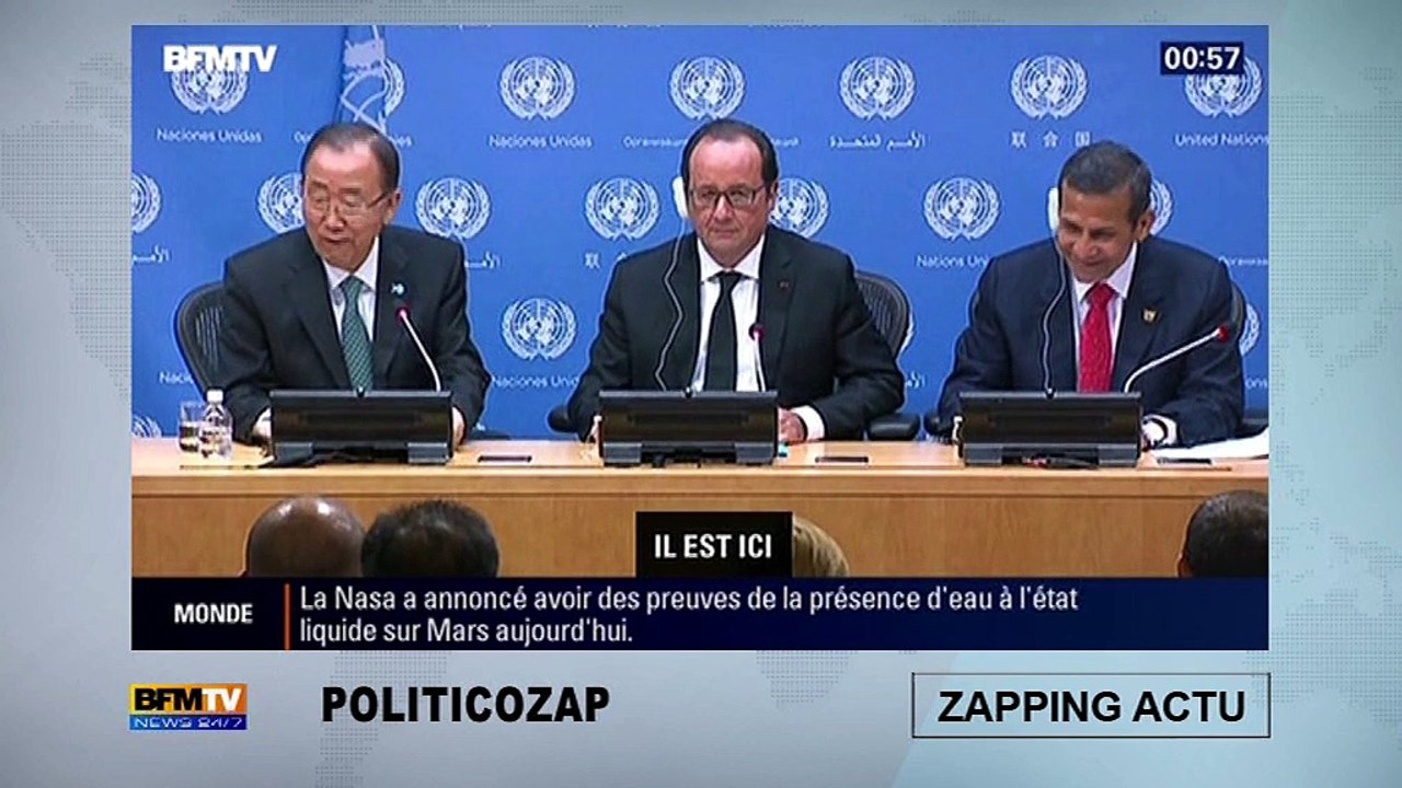 La grosse bourde de Ban Ki-moon  en direct !