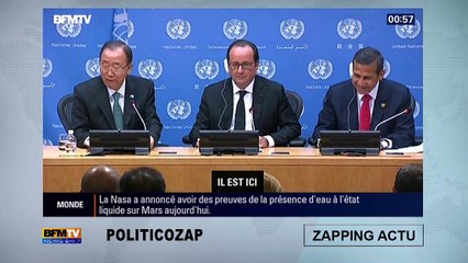 La grosse bourde de Ban Ki-moon  en direct !