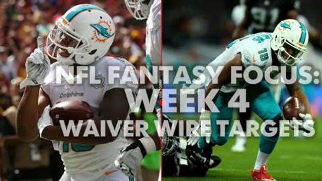 NFL Fantasy Focus: Week 4 waiver wire targets