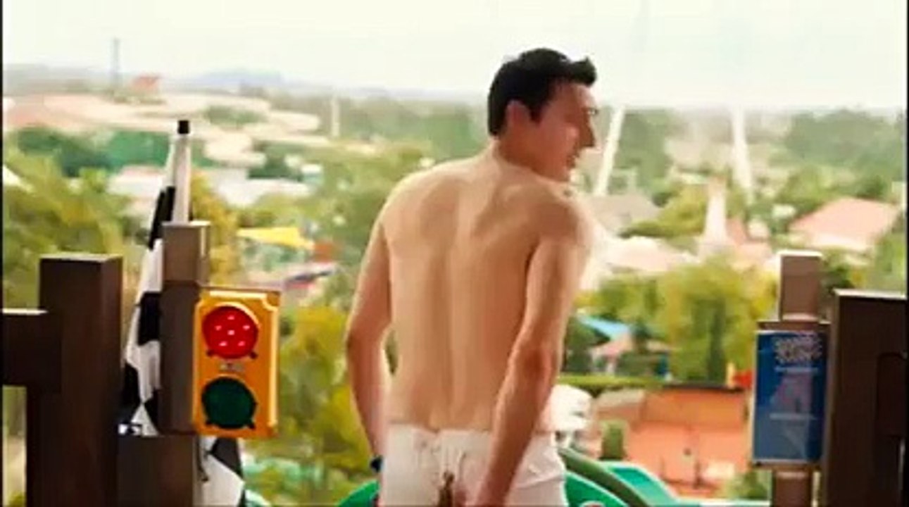 Man kackt in rutsche