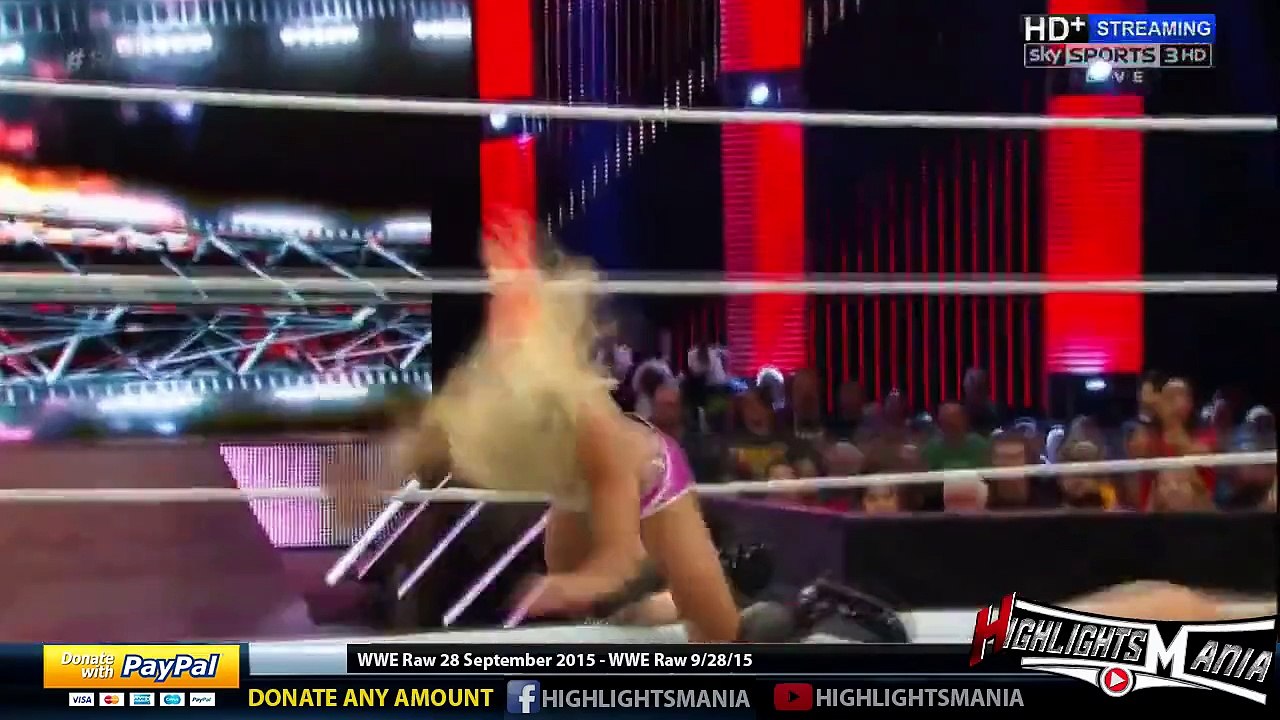 WWE Raw 28 September 2015 Highlights - wwe monday night raw 9-28-15 highlights