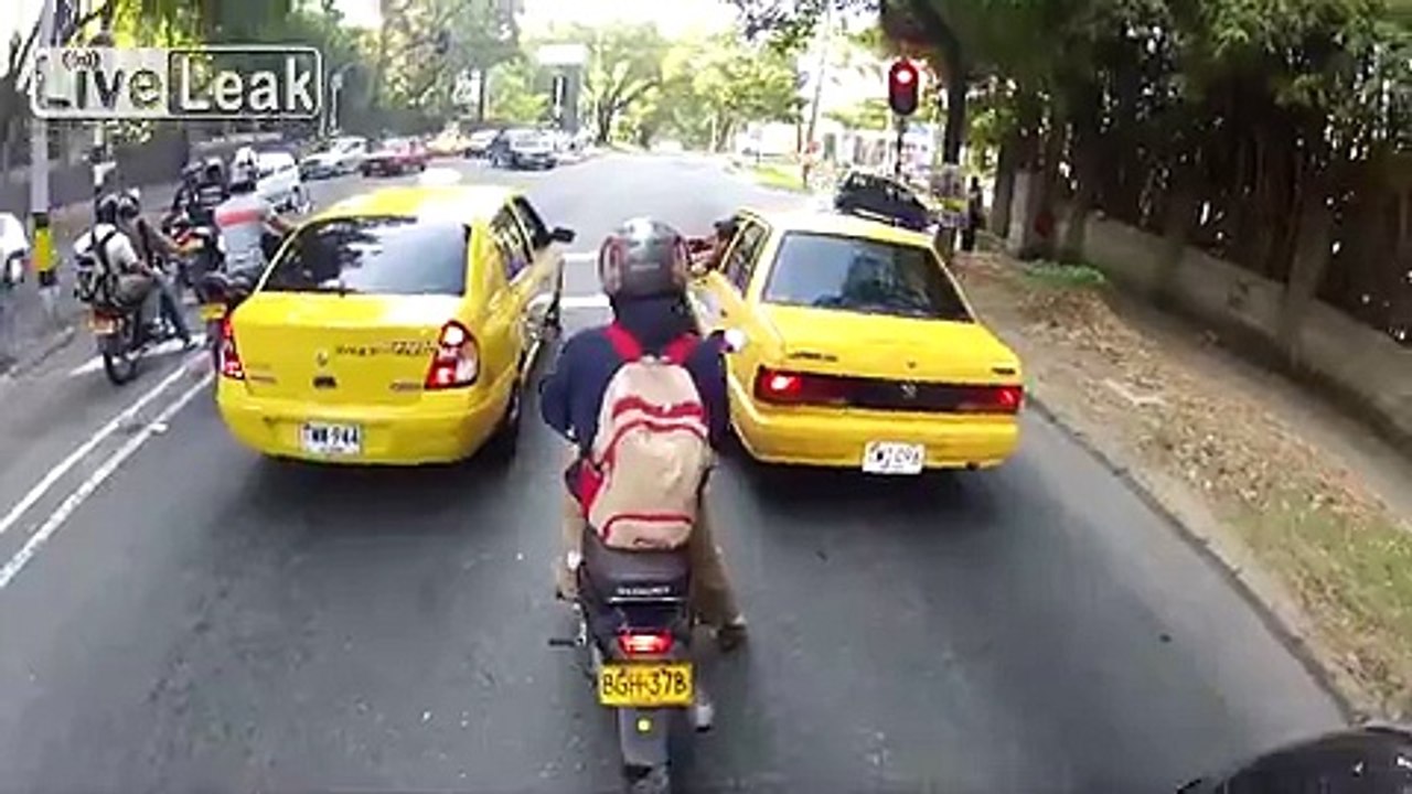 Driving around Medellin, Colombia.