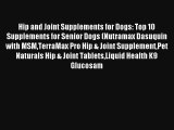 Hip and Joint Supplements for Dogs: Top 10 Supplements for Senior Dogs (Nutramax Dasuquin with