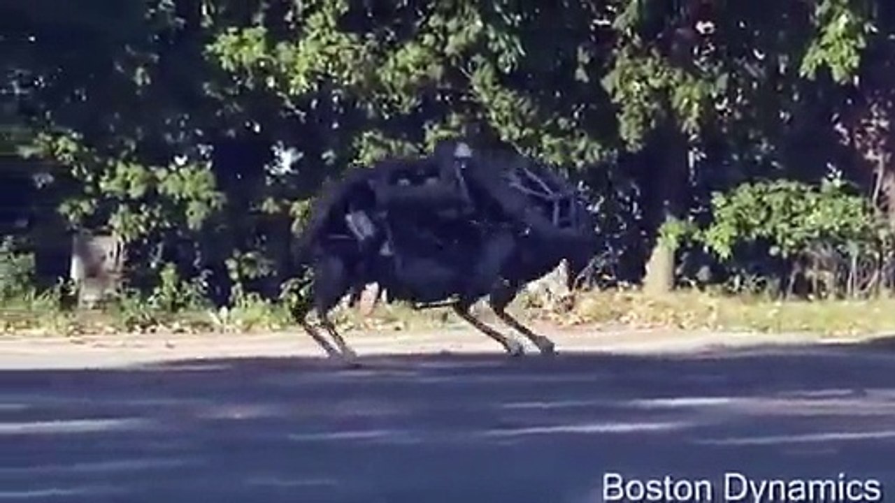 Dört nala koşan Robot