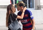 Cámara oculta: Doble de Neymar roba besos a mujeres en Londres